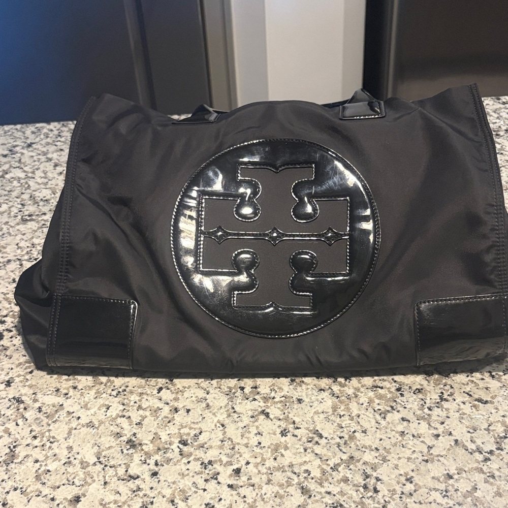 Tory Burch Ella Black Tote Bag
